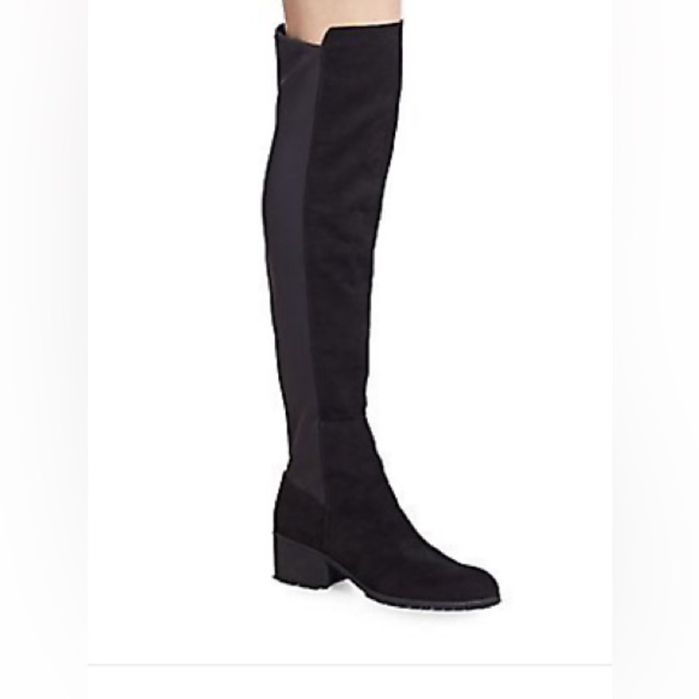 CHARLES by Charles David ROSE Women's Size 6 1/2 Black Stretch Suede Pull-on